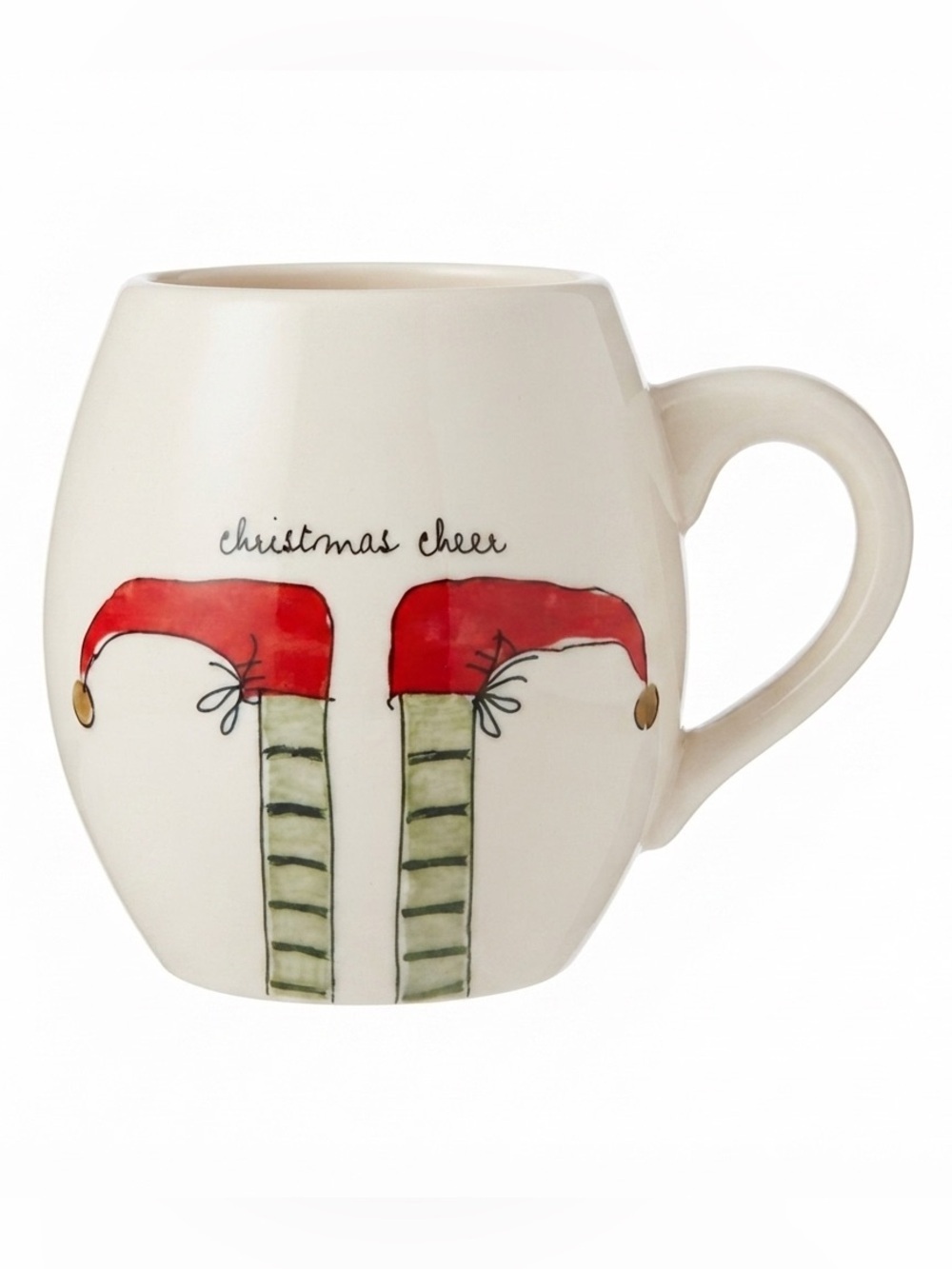 Rae Dunn Coffee Mug Elf Feet Christmas Cheer Mug Ceramic New Holiday Coffee Gift